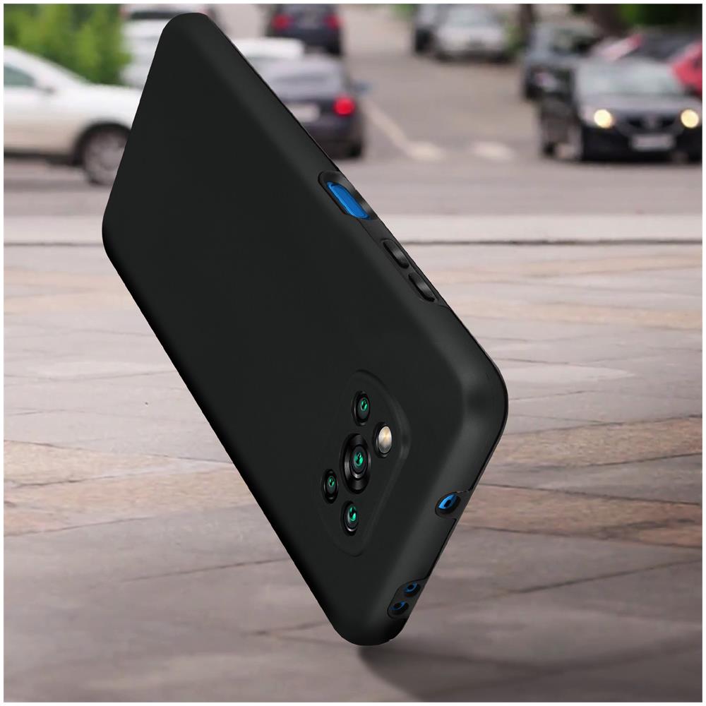 Cover Xiaomi Poco X3 / X3 Pro Silicone Fronte Retro Ricopre Lo Schermo Nero - Foto 2