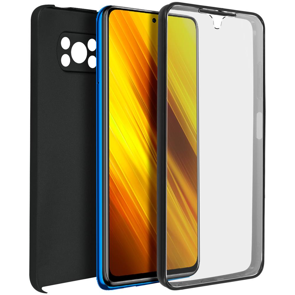 Cover Xiaomi Poco X3 / X3 Pro Silicone Fronte Retro Ricopre Lo Schermo Nero - Foto 1