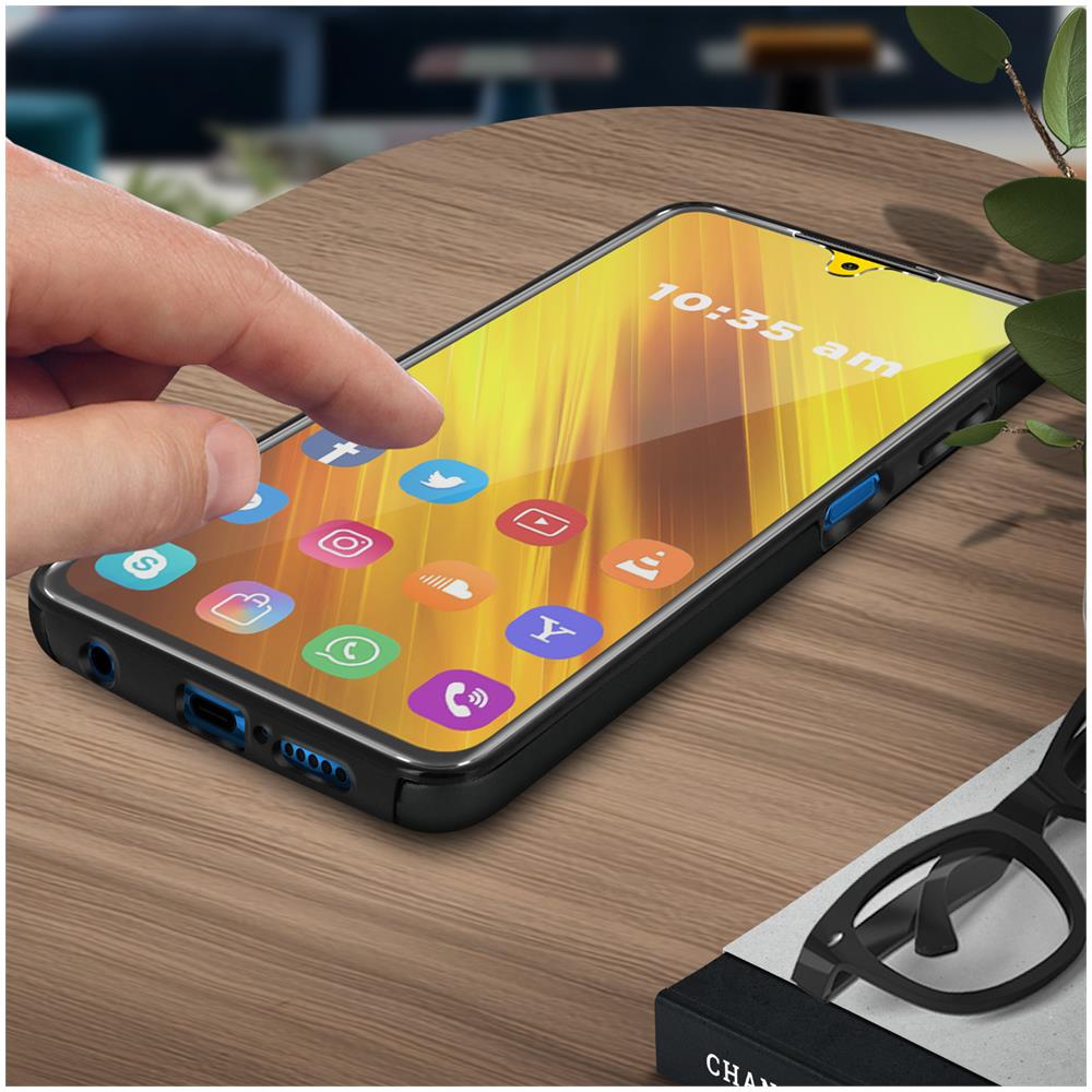 Cover Xiaomi Poco X3 / X3 Pro Silicone Fronte Retro Ricopre Lo Schermo Nero - Foto 5