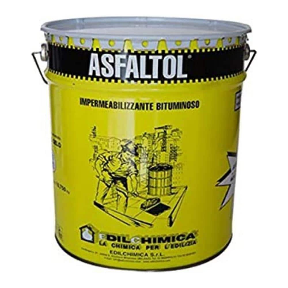 Asfaltol Impermeabilizzante Bituminoso Edilchimica *** Lattaggio : Kg 1,3 Netto - Foto 1