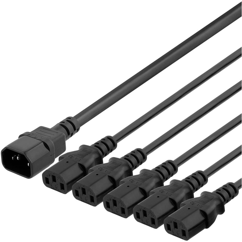 Cavo Del Dispositivo Iec C14 - 5x Iec C13, 3 M, 10 A / 250 V, Divisore A Y, S - Foto 1