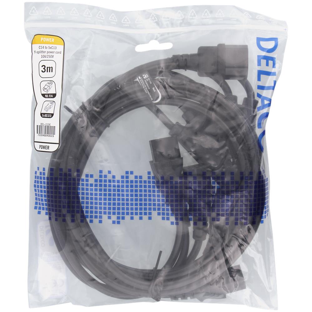 Cavo Del Dispositivo Iec C14 - 5x Iec C13, 3 M, 10 A / 250 V, Divisore A Y, S - Foto 4