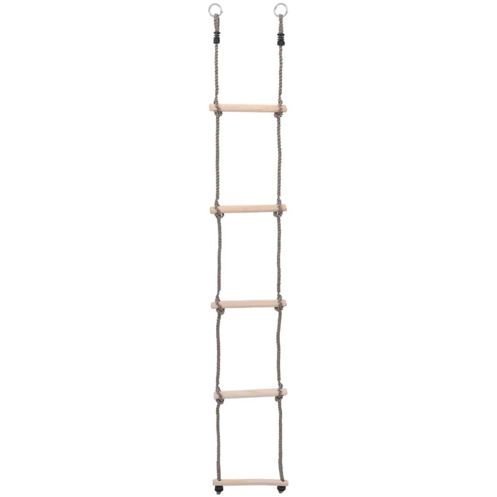 Scala a 5 Gradini 210 cm in Legno Massello di Pino - Foto 3