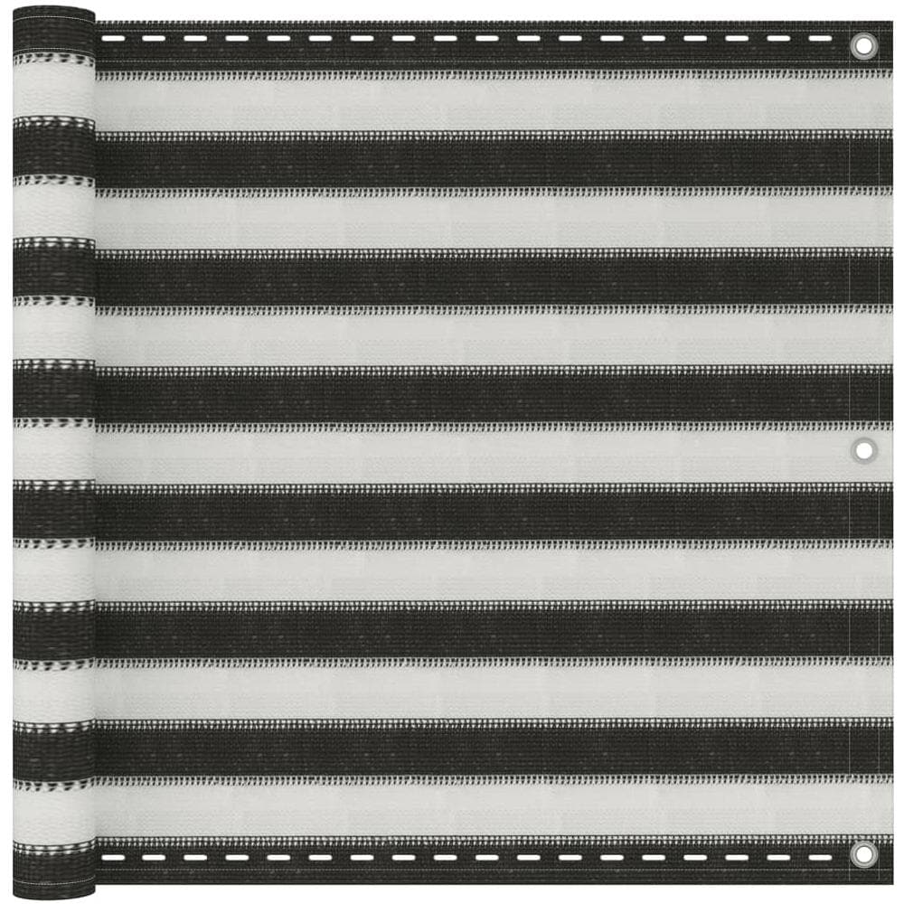 Paravento da Balcone HDPE 90x500 cm Antracite e Bianco - Foto 1