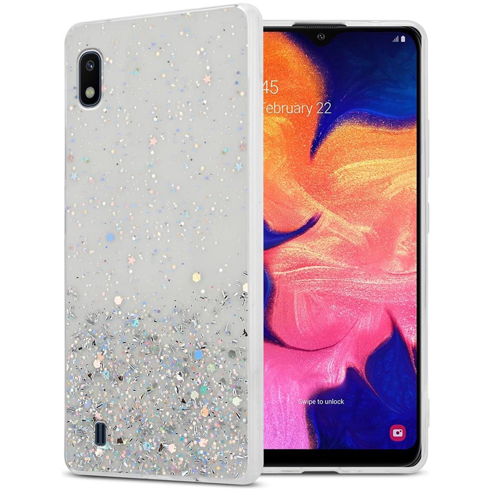 Custodia Compatibile Con Samsung Galaxy A10 / M10 In Trasparente Con Glitter - Coperchio Protettivo In Silicone Tpu Flessibile Con Glitter Scintillanti - Foto 1