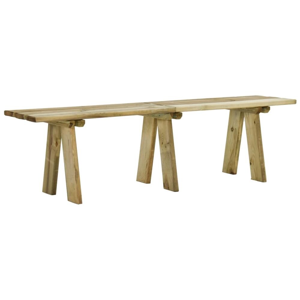 Panchina da Giardino 160 cm in Massello di Pino Impregnato - Foto 2