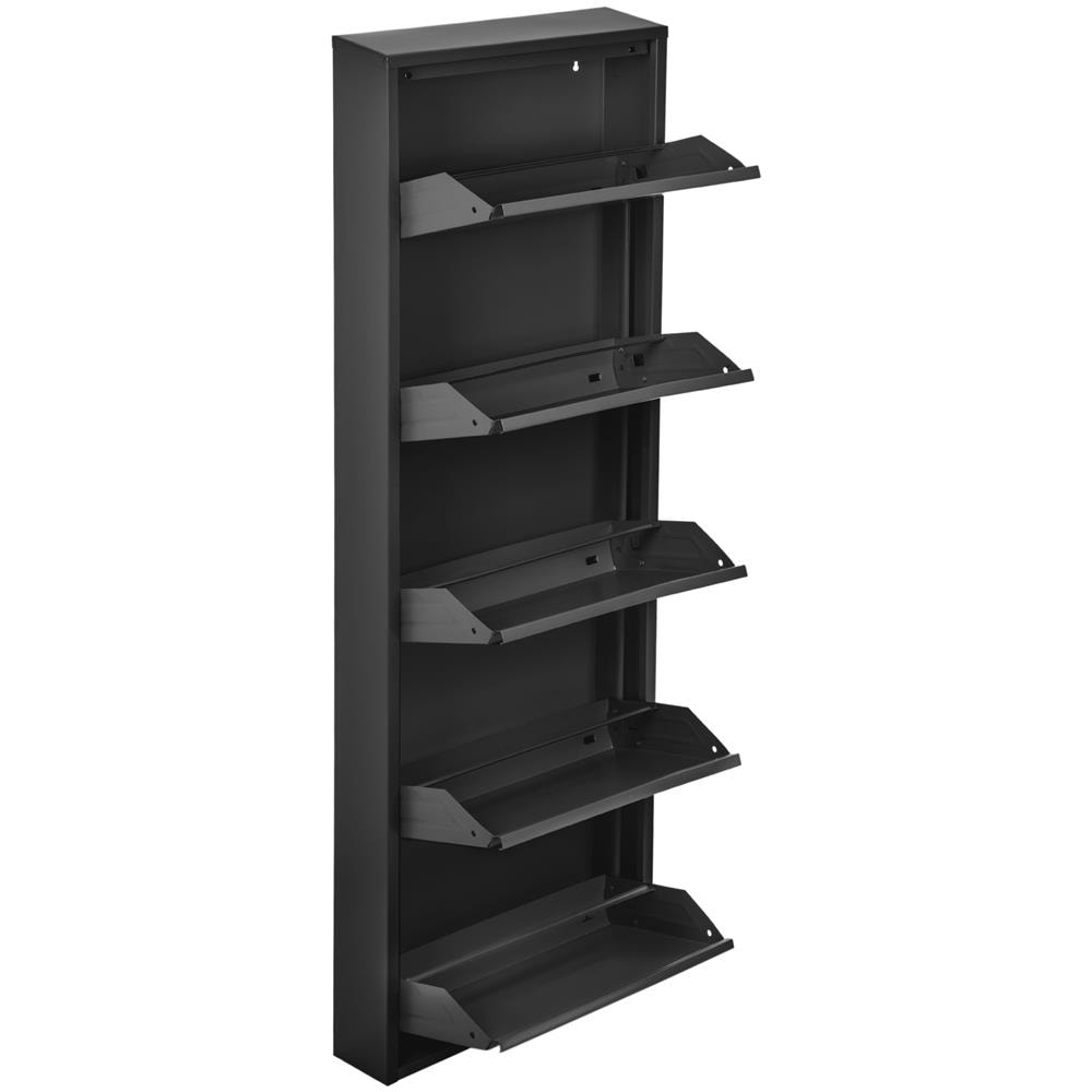 Scarpiera 130 cm con contenitore, seduta imbottita, ripiano, Rovere Nero