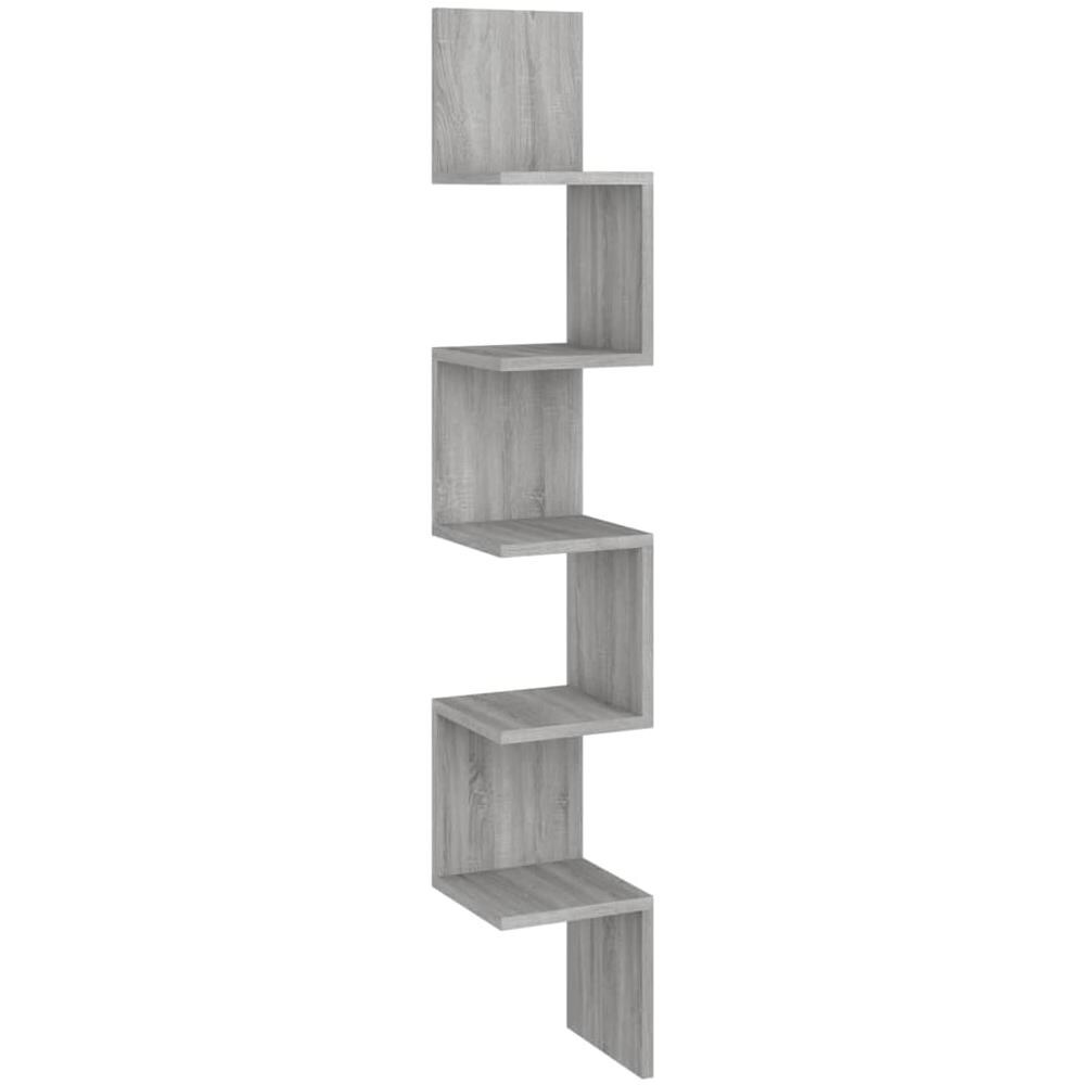 Mensola Angolare Grigio Sonoma 20x20x127,5 Cm Legno Multistrato - Foto 2