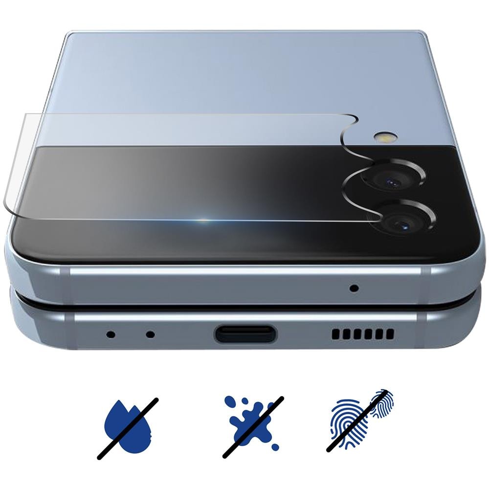 Pellicola Per Samsung Z Flip4 Vetro Flessibile 7h, Flexibleglass Trasparente - Foto 5