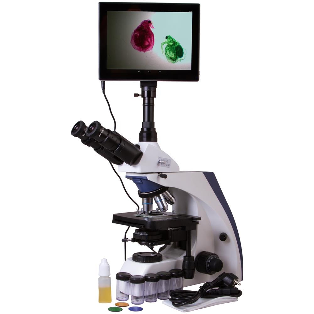 Microscopio Trinoculare Digitale Levenhuk Med D30t Lcd - Foto 2