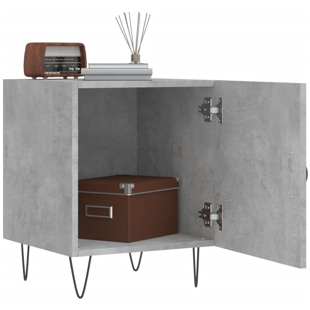 Comodini 2 Pz Grigio Cemento 40x40x50 Cm In Legno Multistrato - Foto 3