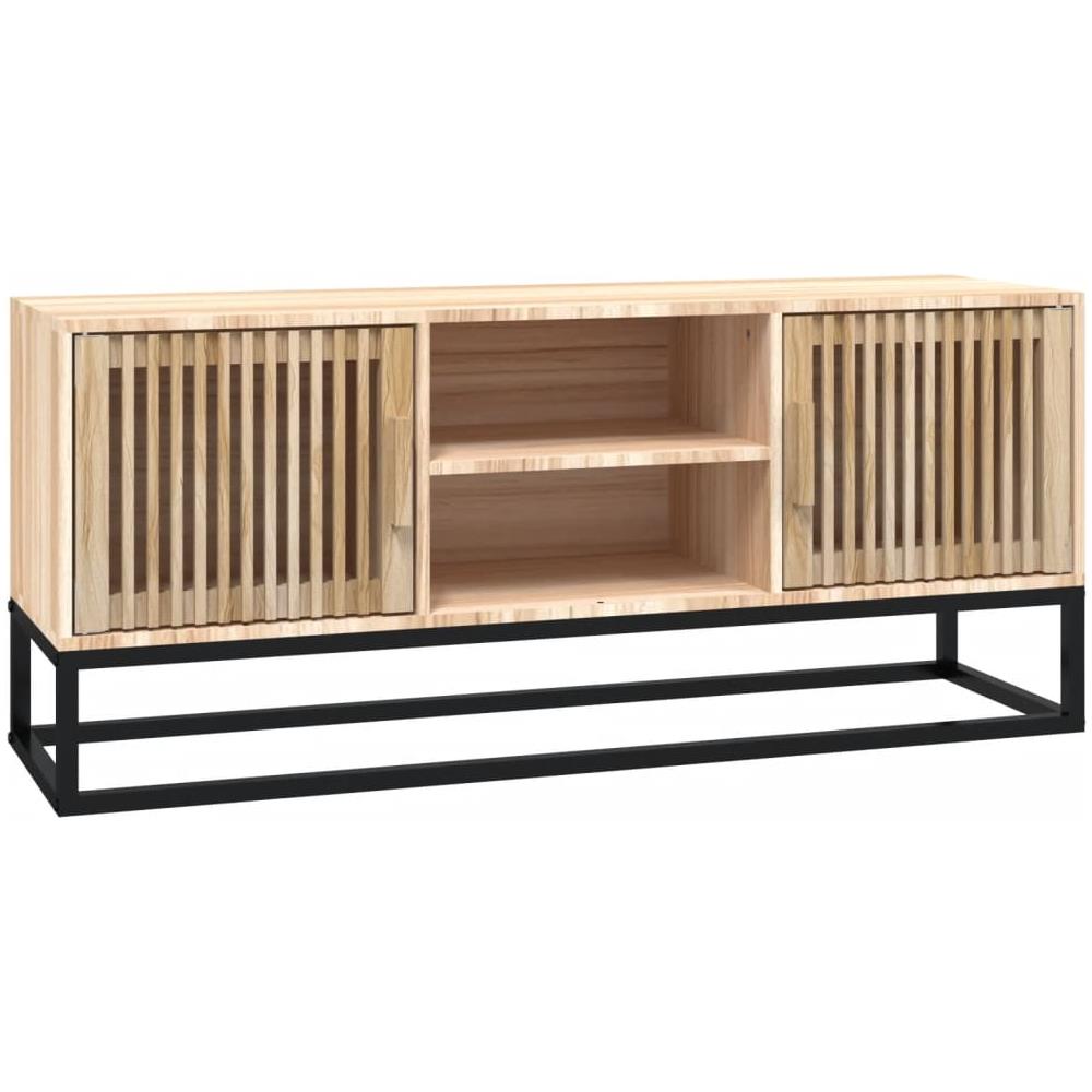 Mobile Porta Tv 105x30x45 Cm In Legno Multistrato E Ferro - Foto 2