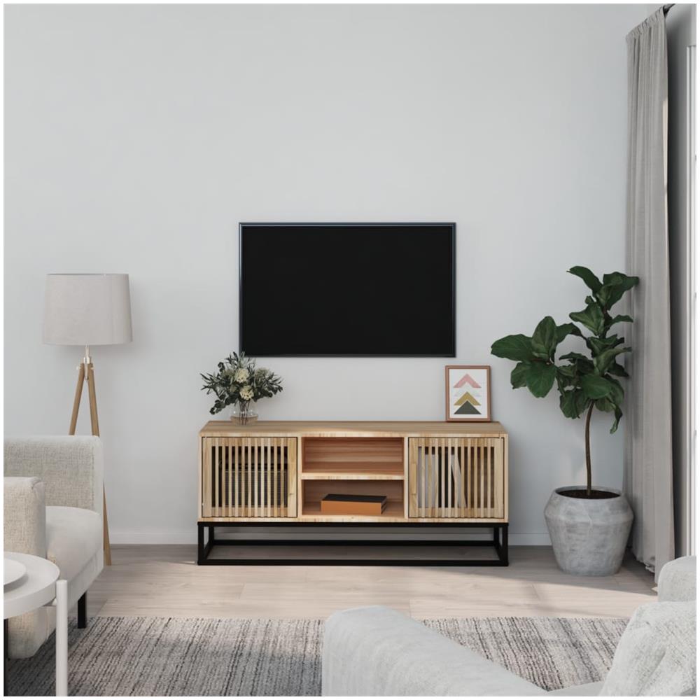 Mobile Porta Tv 105x30x45 Cm In Legno Multistrato E Ferro - Foto 1