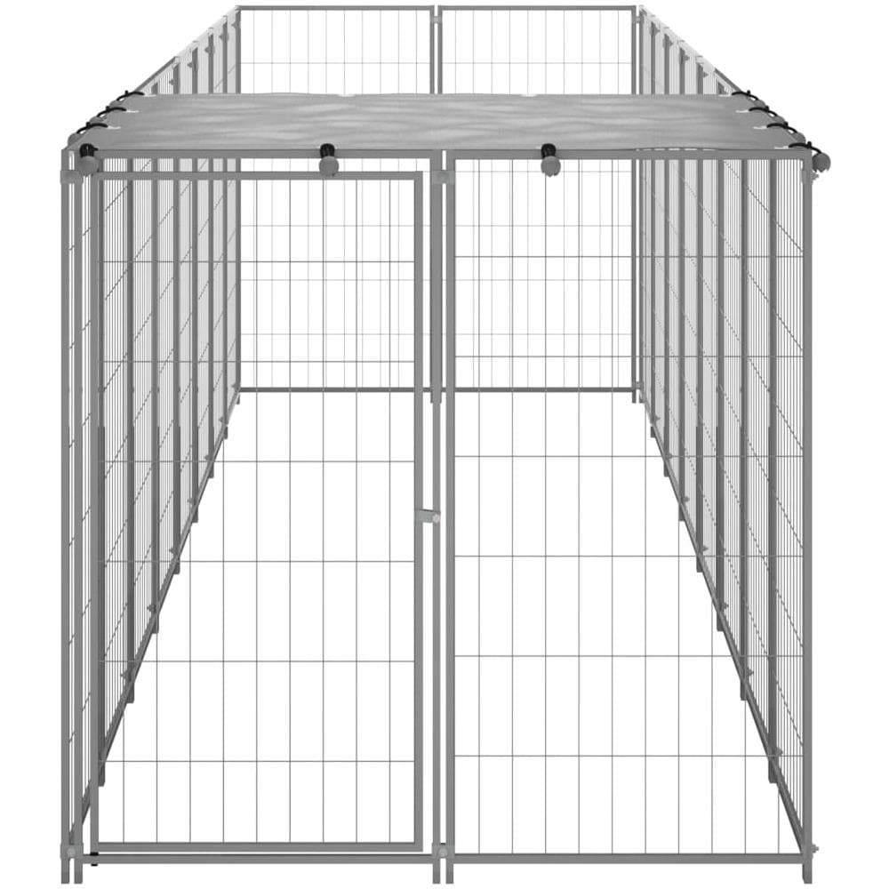 Gabbia Per Cani Argento 4,84 M In Acciaio - Foto 3