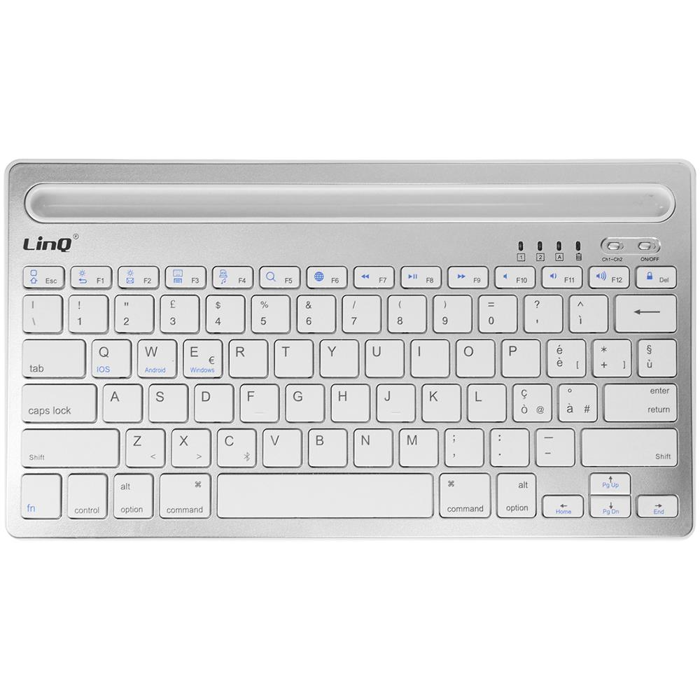 Tastiera Wireless Qwerty Bianca Linq, Compatibile Con Ios / Android / Windows - Foto 1