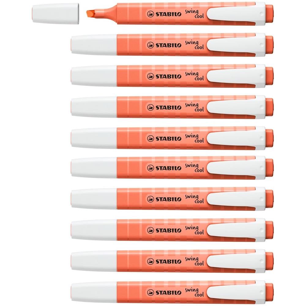 swing cool Pastel - Evidenziatore - Confezione da 10 - Rosa Corallo - Foto 1