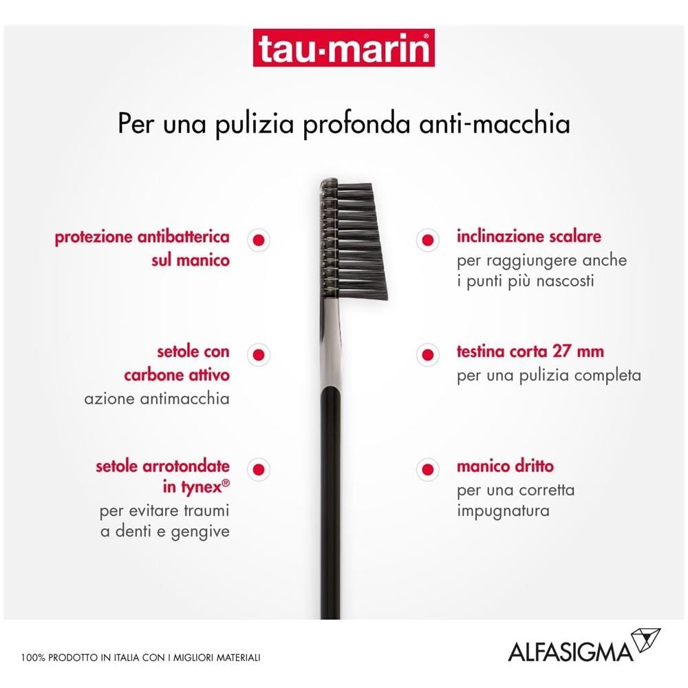 Taumarin Spazzolino Professional Black con Antibatterico - Foto 1