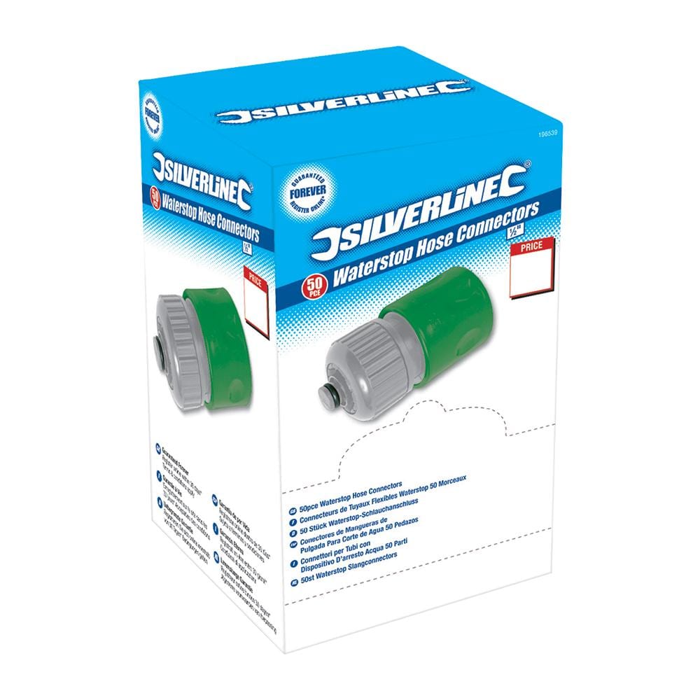 196539 Connettori Tubi D Arresto Acqua 1/2'' 50 P. zi Femmina 50 P. zi - Foto 1