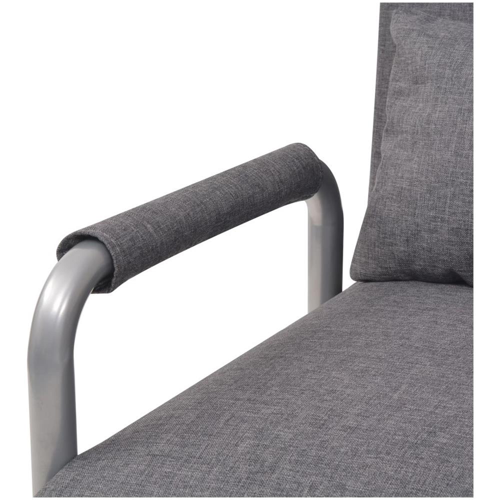 Poltrona Girevole E Divano Letto Grigio Scuro 60x75x80 Cm - Foto 7