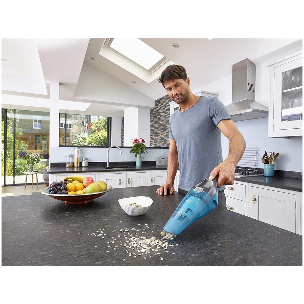 BLACK &amp; DECKER Aspirabriciole WDC215WA Senza sacchetto Colore Blu /Titanio RF10611