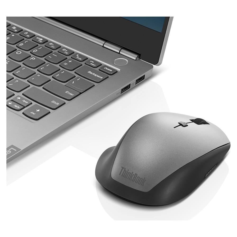 Mouse Wireless Thinkbook Ottico con 6 Tasti 2400 DPI Colore Nero - Foto 5