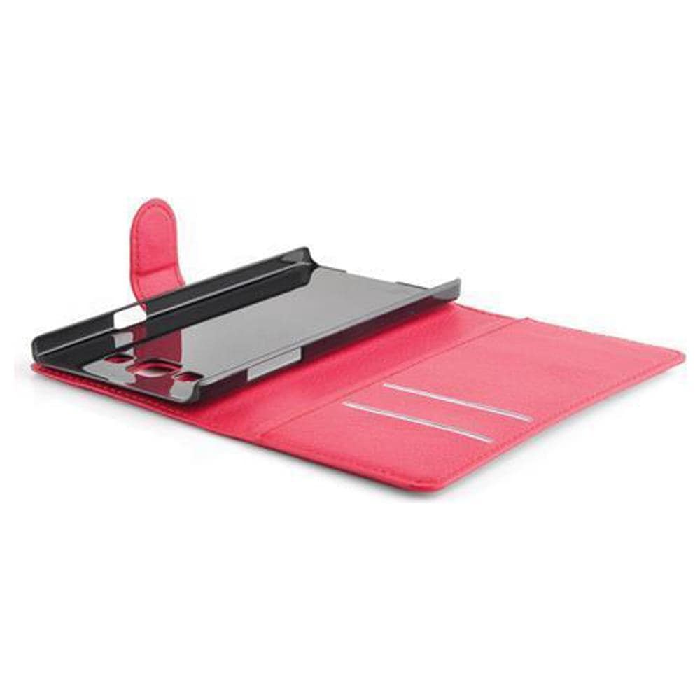 Custodia Compatibile Con Samsung Galaxy A3 2015 In Rosso Carminio - Coperchio Protettiva Con Chiusura Magnetica, Funzione Stand E Tasca Per Le Carte - Foto 8