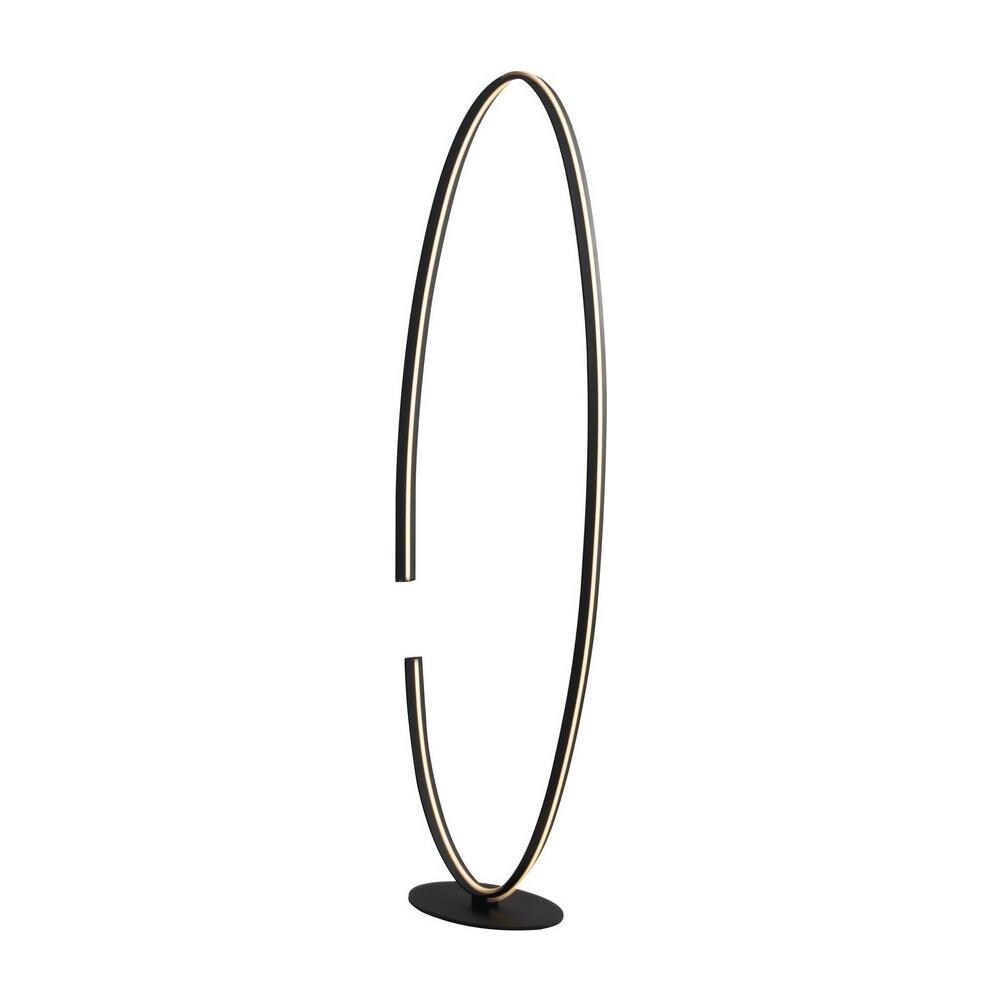 Piantana Lampada Da Terra Led Clarke Nera 32w 1920lm 4000k 42x133cm - Foto 2