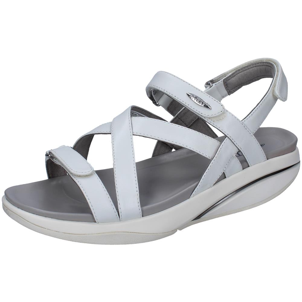 Sandali Donna Pelle Bianco - Tg 42 Eu - Foto 1