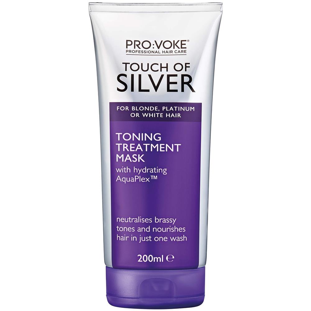 Pro Vok Touch Of Treatment Argento Tonificante Maschera 200ml Viola Conditioner Per Blonde Platino Bianco O Grigio Dei Capelli Viola Shampoo Alternativa Di Bandire Brassy Tones - Foto 1