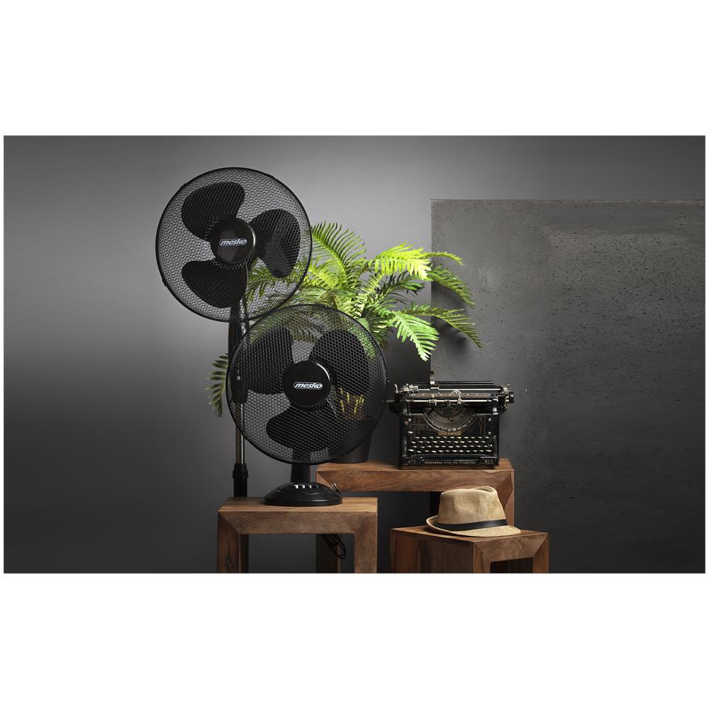 Ms 7311 Ventilatore A Piantana Oscillante Reclinabile 40cm Altezza Regolabile 3 Velocità 90w - Foto 5