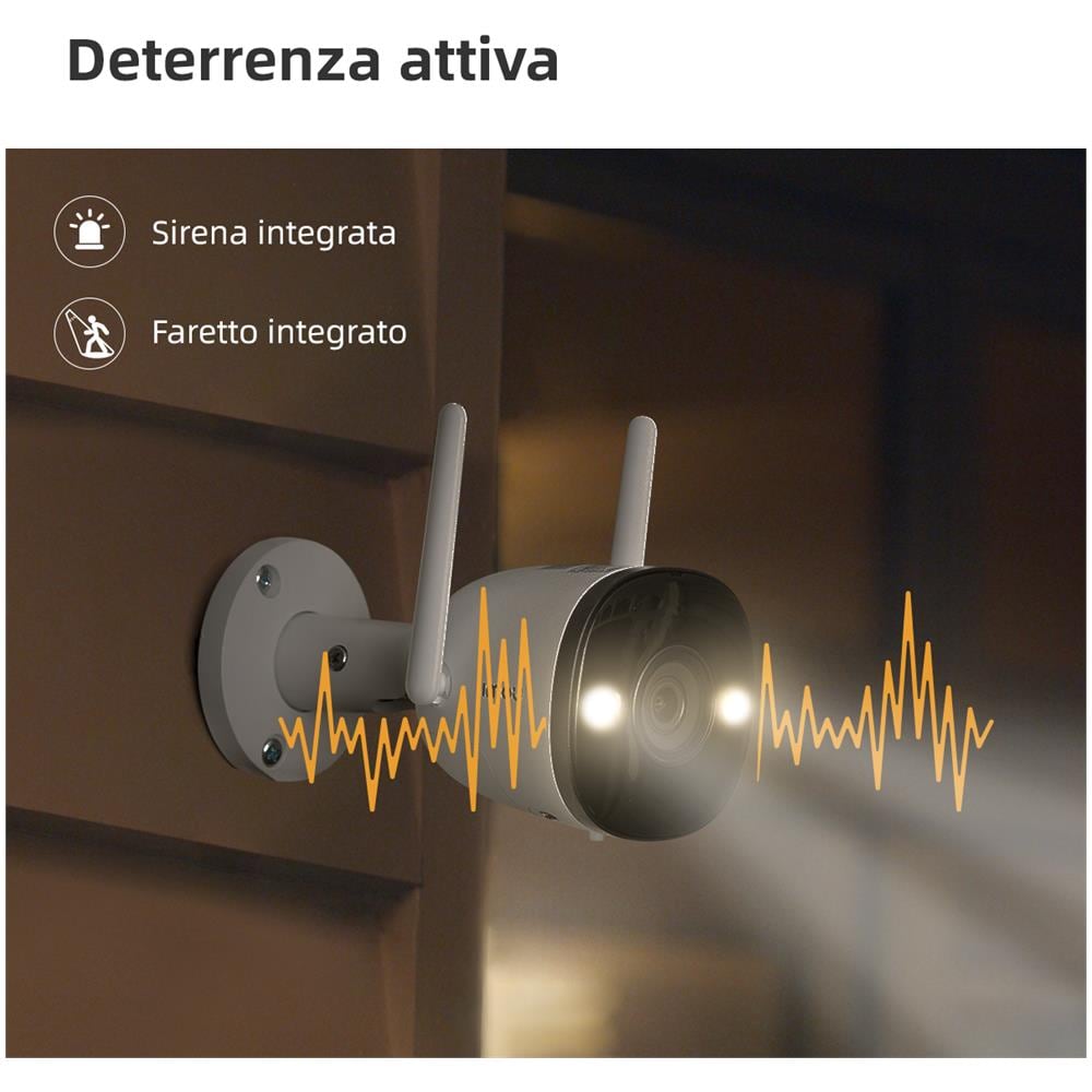 Telecamera di Sorveglianza IP Cablata Esterna Colore Bianco - Foto 2