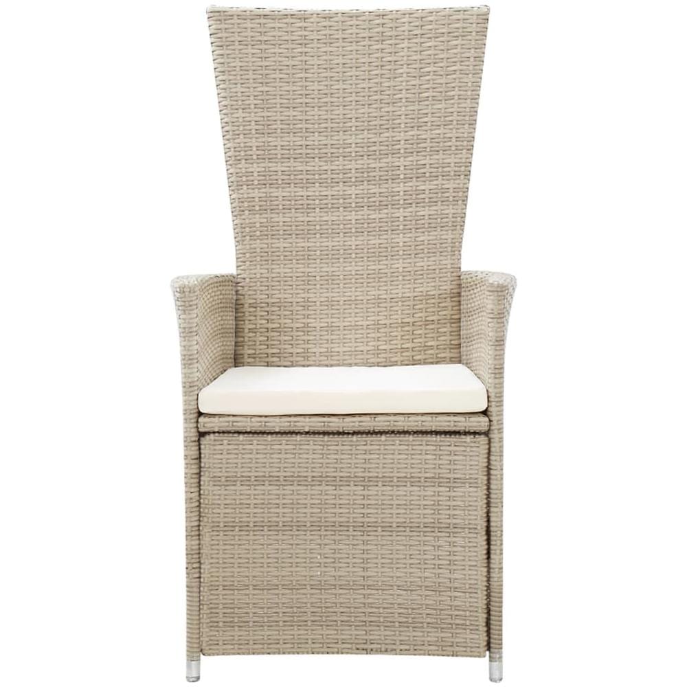 Set Mobili Da Pranzo Per Giardino 5 Pz Beige - Foto 3