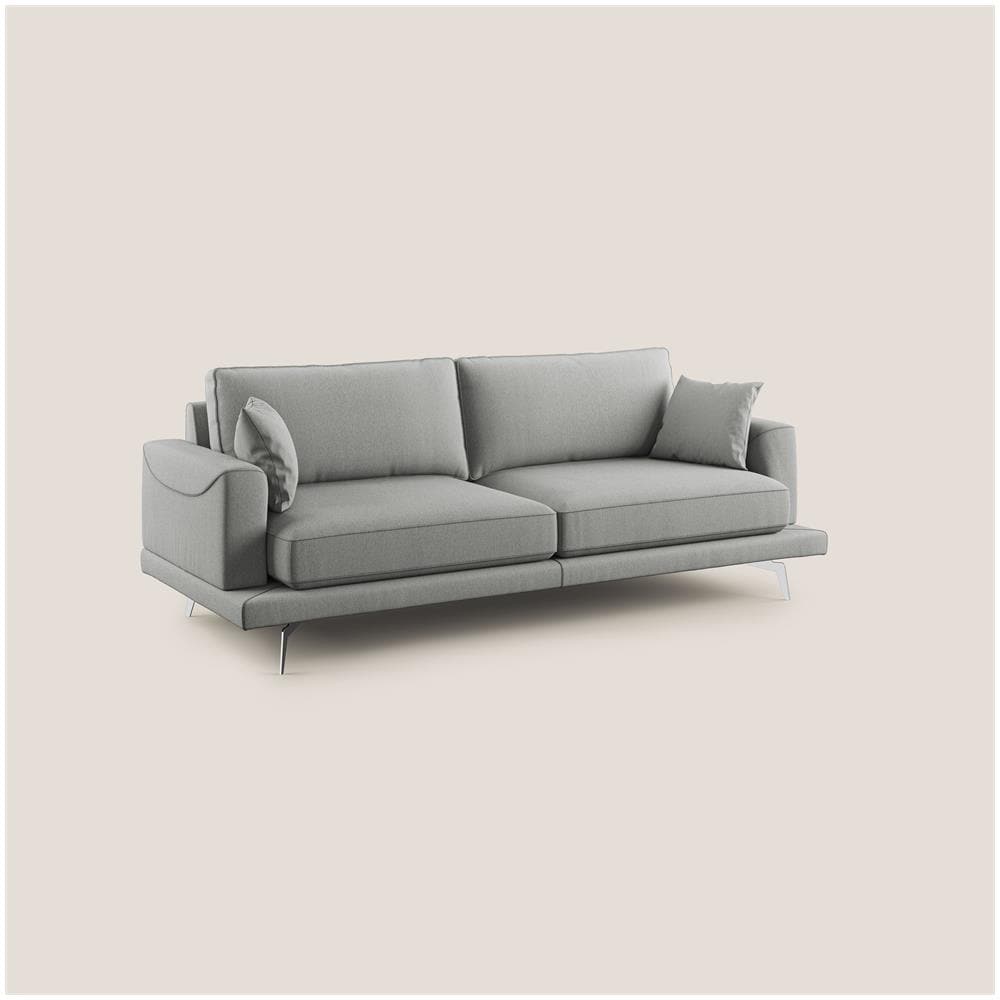 Dorian Divano Lineare Antimacchia T05 Grigio - Foto 2