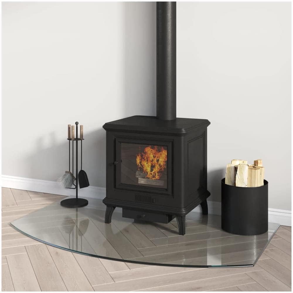 Lastra In Vetro Per Caminetto 100x60 Cm - Foto 3