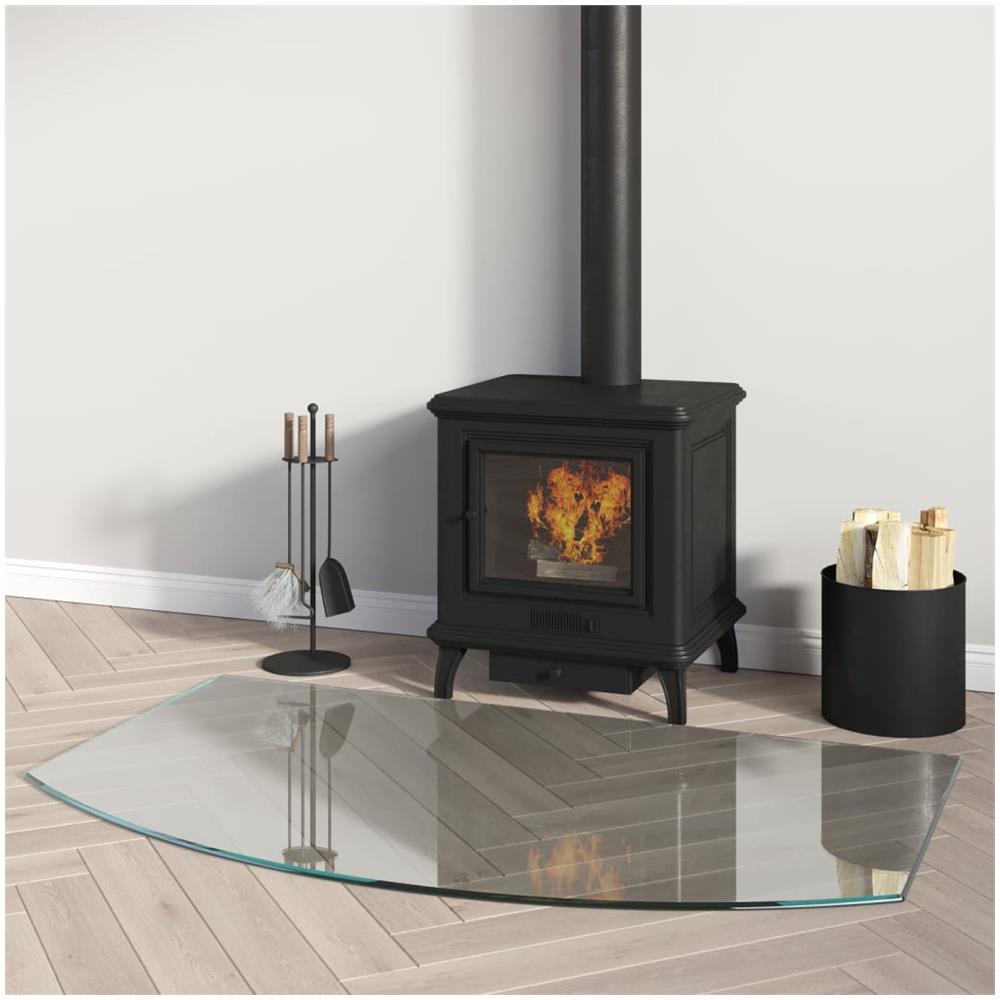 Lastra In Vetro Per Caminetto 100x60 Cm - Foto 1