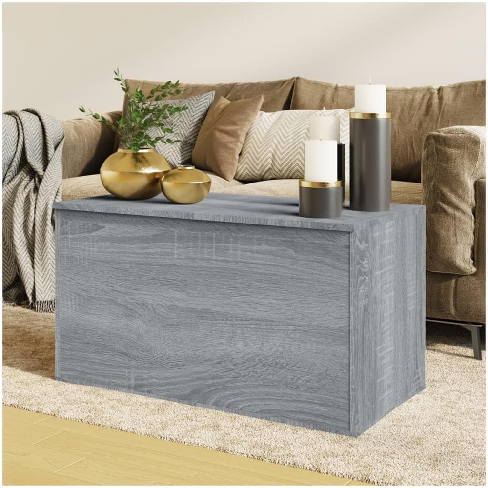 Cassapanca Grigio Sonoma 84x42x46 Cm In Legno Ingegnerizzato - Foto 1