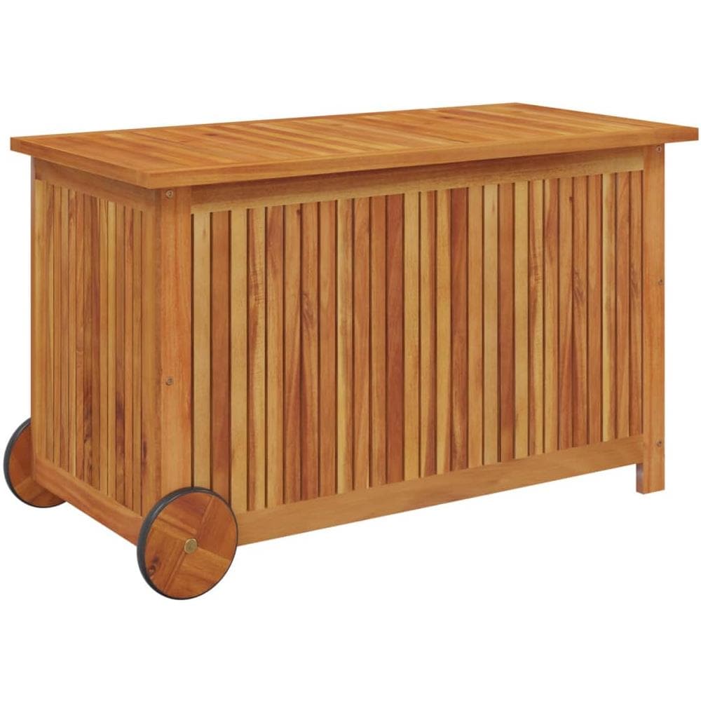 Contenitore Giardino Con Ruote 90x50x58cm Legno Massello Acacia - Foto 3