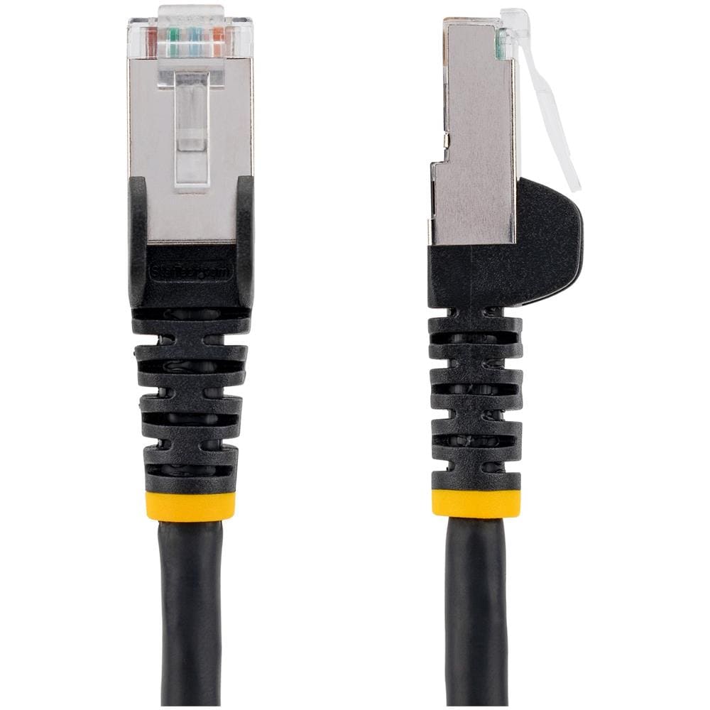 Cavo Ethernet CAT 6a - 1,5m - Nero - Cavo di rete LAN Low Smoke Zero Halogen (LSZH) - 10GbE 500MHz 100W PoE++ - Filo /Cavo patch schermato S /FTP con spinotto RJ45 antigroviglio e rilievi di trazione - Foto 2
