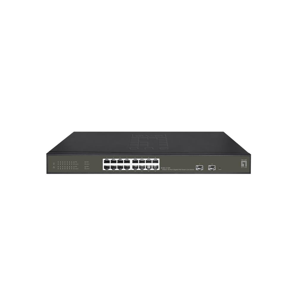 GES-2118P switch di rete Gestito L2 Gigabit Ethernet (10/100/1000) Supporto Power over Ethernet (PoE) Nero - Foto 1
