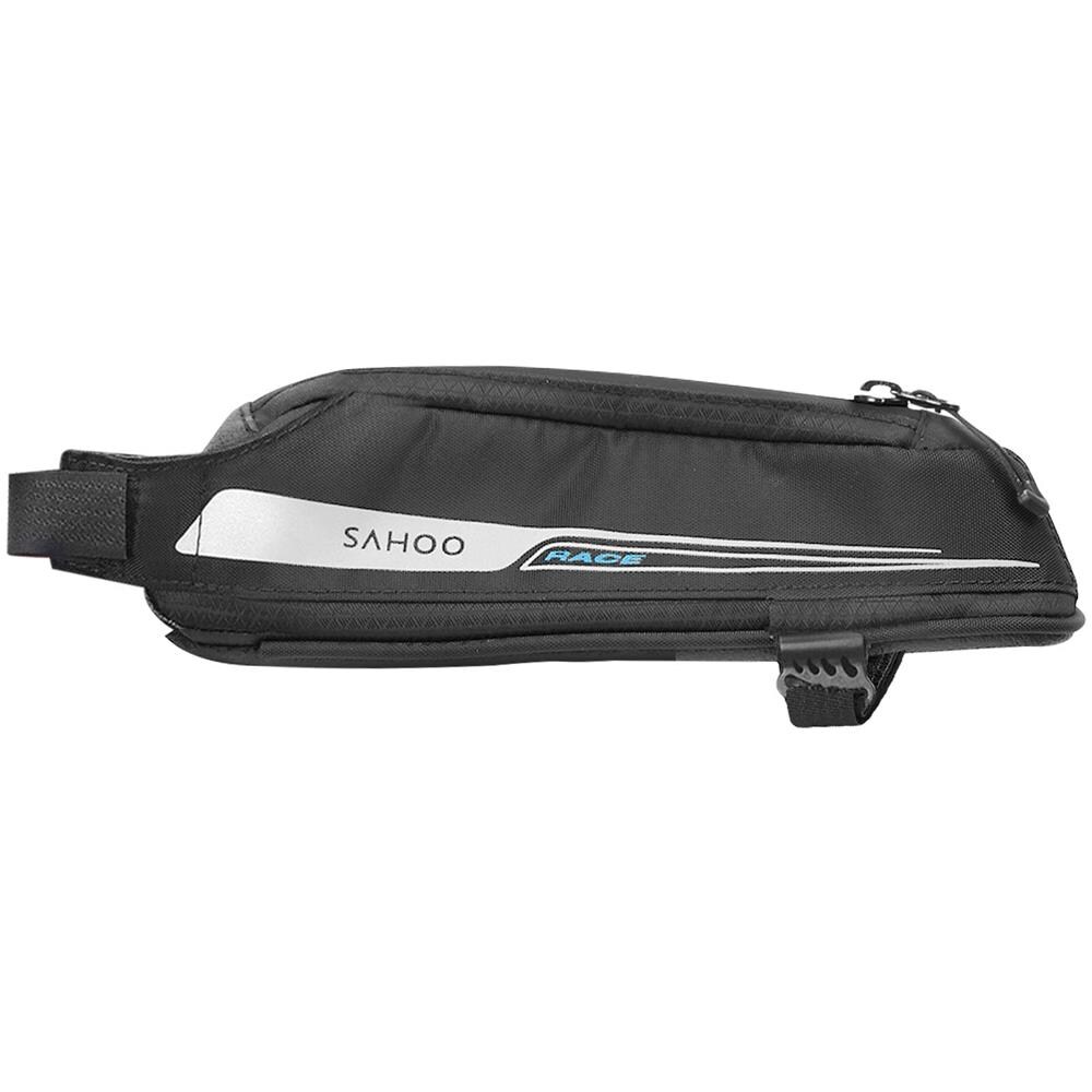 Borsa da telaio per bici riflettente, antiurto, con doppia cerniera