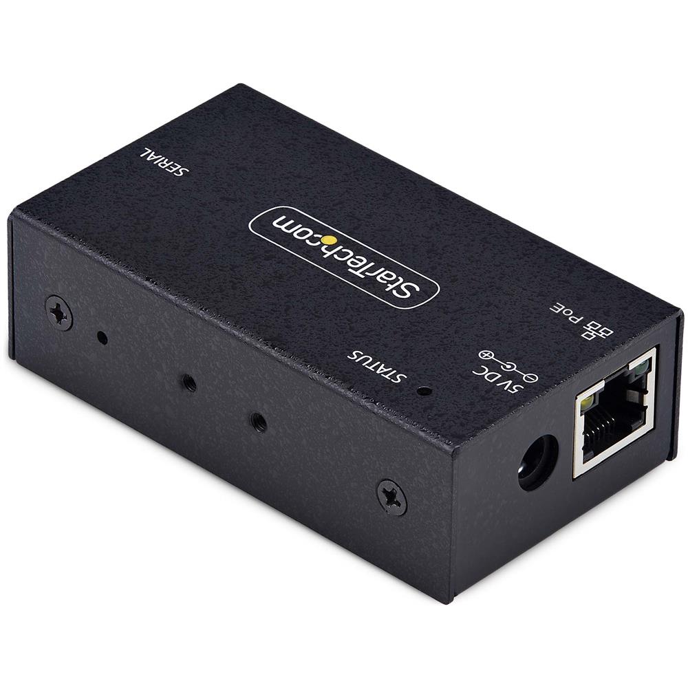 Adattatore da seriale a Ethernet a 1 porta, server di dispositivi seriali IP PoE 802.3af per dispositivi RS232 remoti, montabile a parete /su guida DIN, convertitore seriale da RJ45 LAN a DB9, TAA - Foto 1