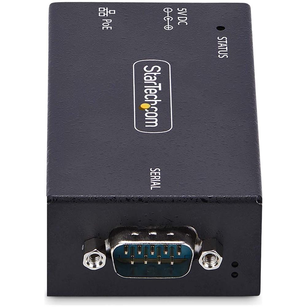 Adattatore da seriale a Ethernet a 1 porta, server di dispositivi seriali IP PoE 802.3af per dispositivi RS232 remoti, montabile a parete /su guida DIN, convertitore seriale da RJ45 LAN a DB9, TAA - Foto 2