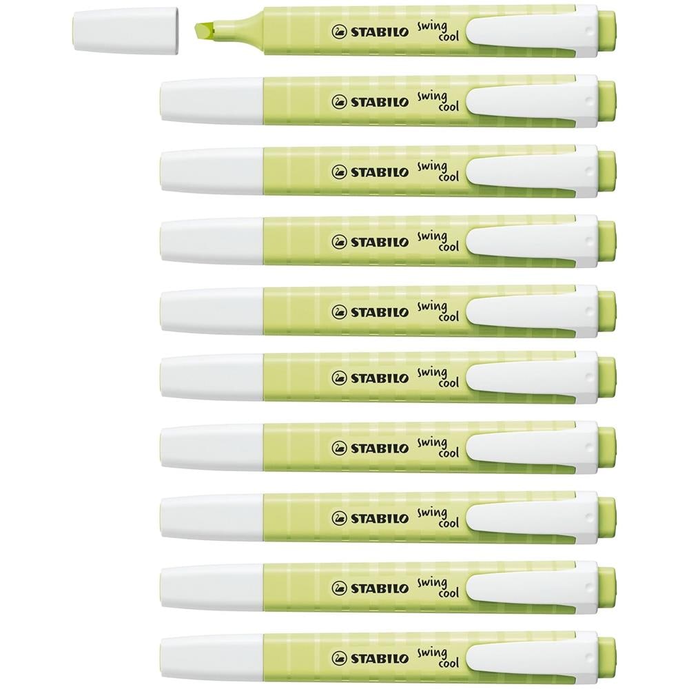 swing cool Pastel - Evidenziatore - Confezione da 10 - Lime - Foto 1