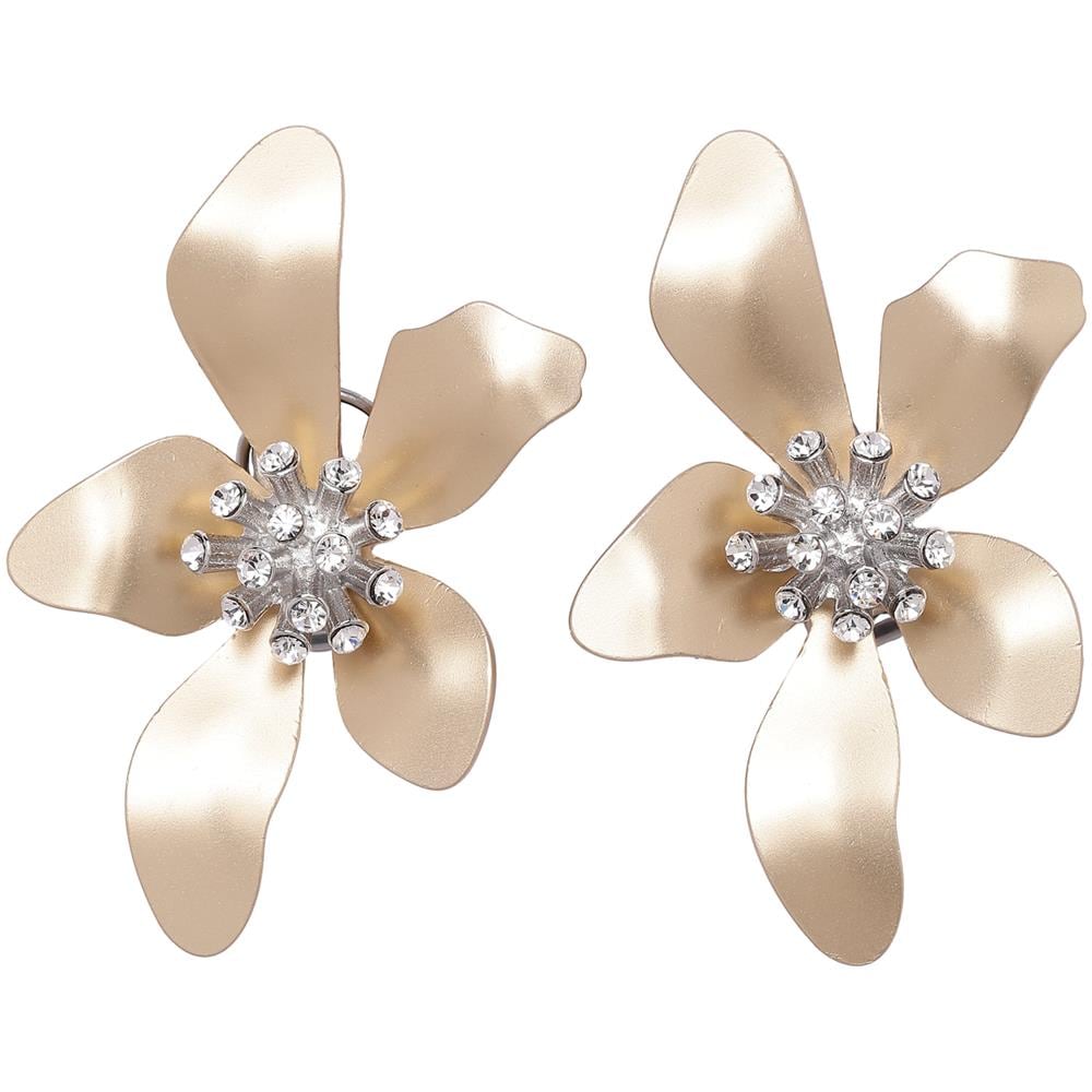 Orecchini a Bottone Floreali - Foto 1