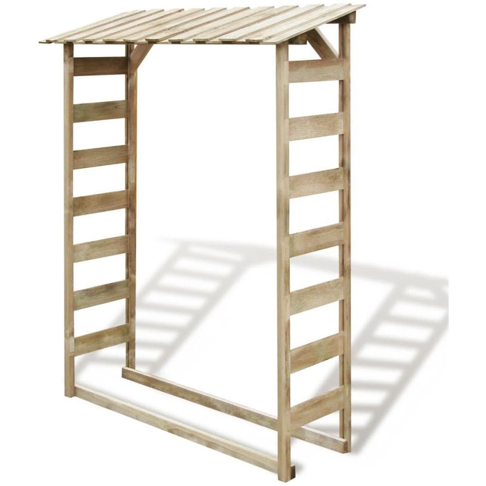 Deposito Per Legname Capanno 150x44x176 Cm Pino Impregnato - Foto 1
