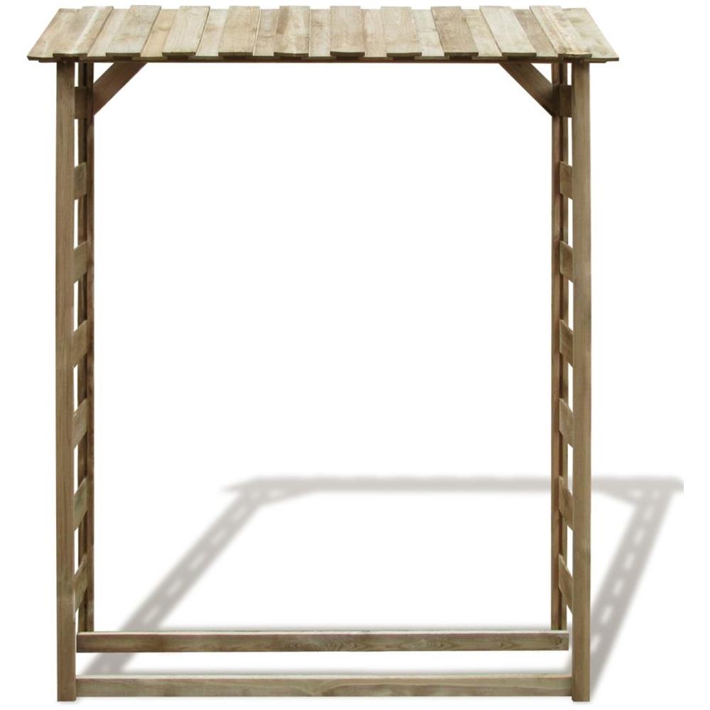 Deposito Per Legname Capanno 150x44x176 Cm Pino Impregnato - Foto 2
