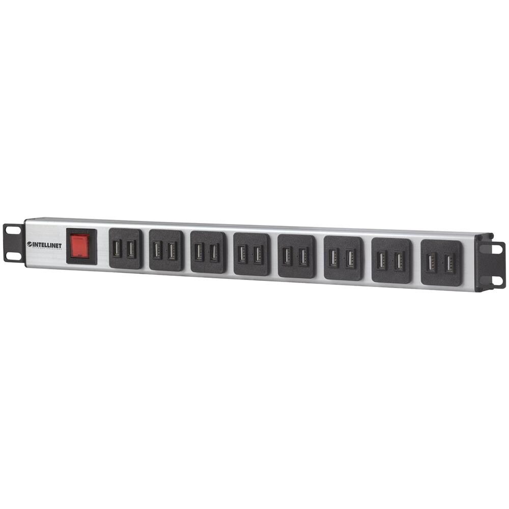 ver Multipresa Per Rack 16 Uscite Usb Tipo A Silver - Foto 2