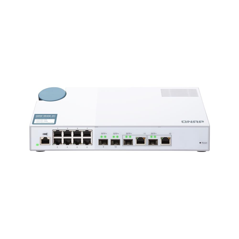 Switch QSW-M408-2C 2 Porte Gigabit 10 / 100 / 100 con 2 Porte Ethernet SFP - Foto 2
