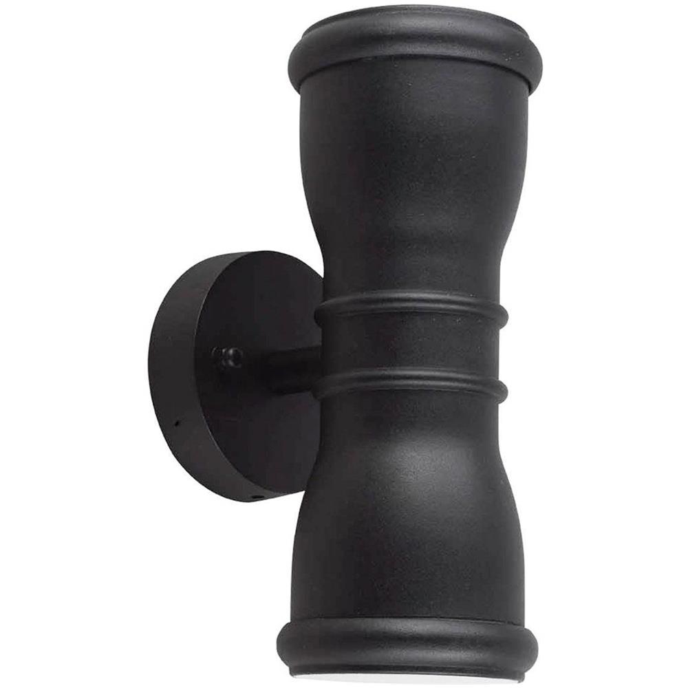 Lanterna A Parete Da Esterno 2 Luci Light Nera Ip44, Gu10 - Foto 1