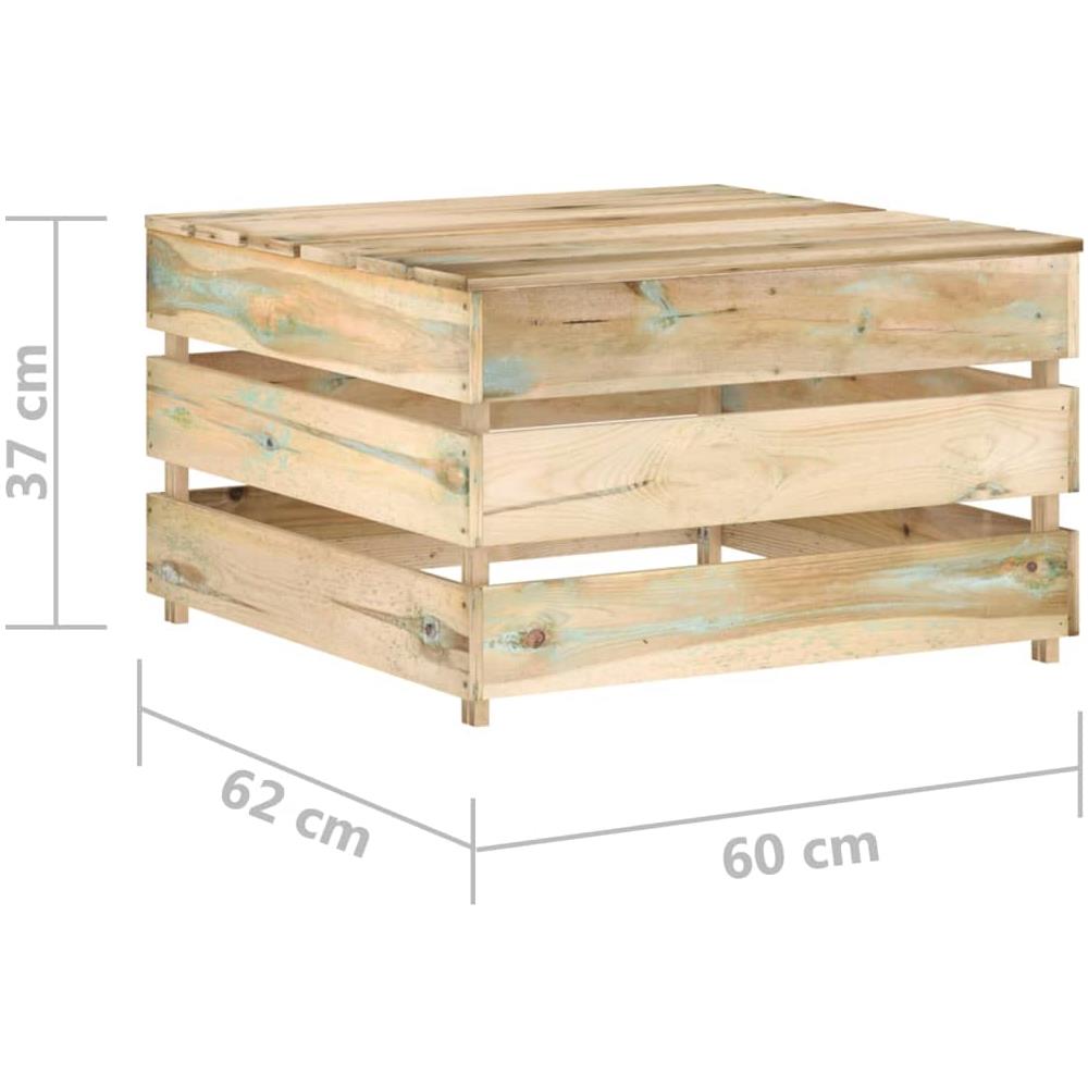 Set Divani Da Giardino Su Pallet 2 Pz Legno Di Pino Impregnato - Foto 8